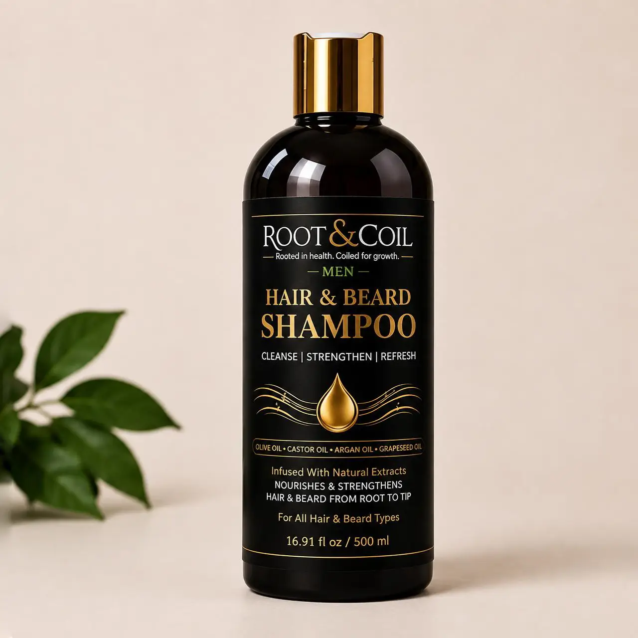 hair beard shampoo Men's Hair & Beard Shampoo - Image 1
